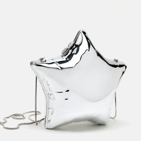 ZARA STAR BOX CLUTCH - Picture 1 of 10